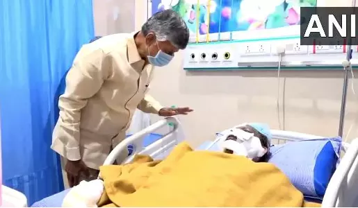 Andhra factory explosion: CM Naidu visits hospital, meets injured people