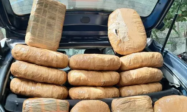 DRI seizes 808 kgs ganja worth Rs.1.61Cr, 3 held