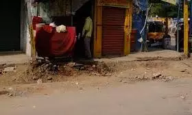 Footpath Loses Its Purpose in Hyderabad