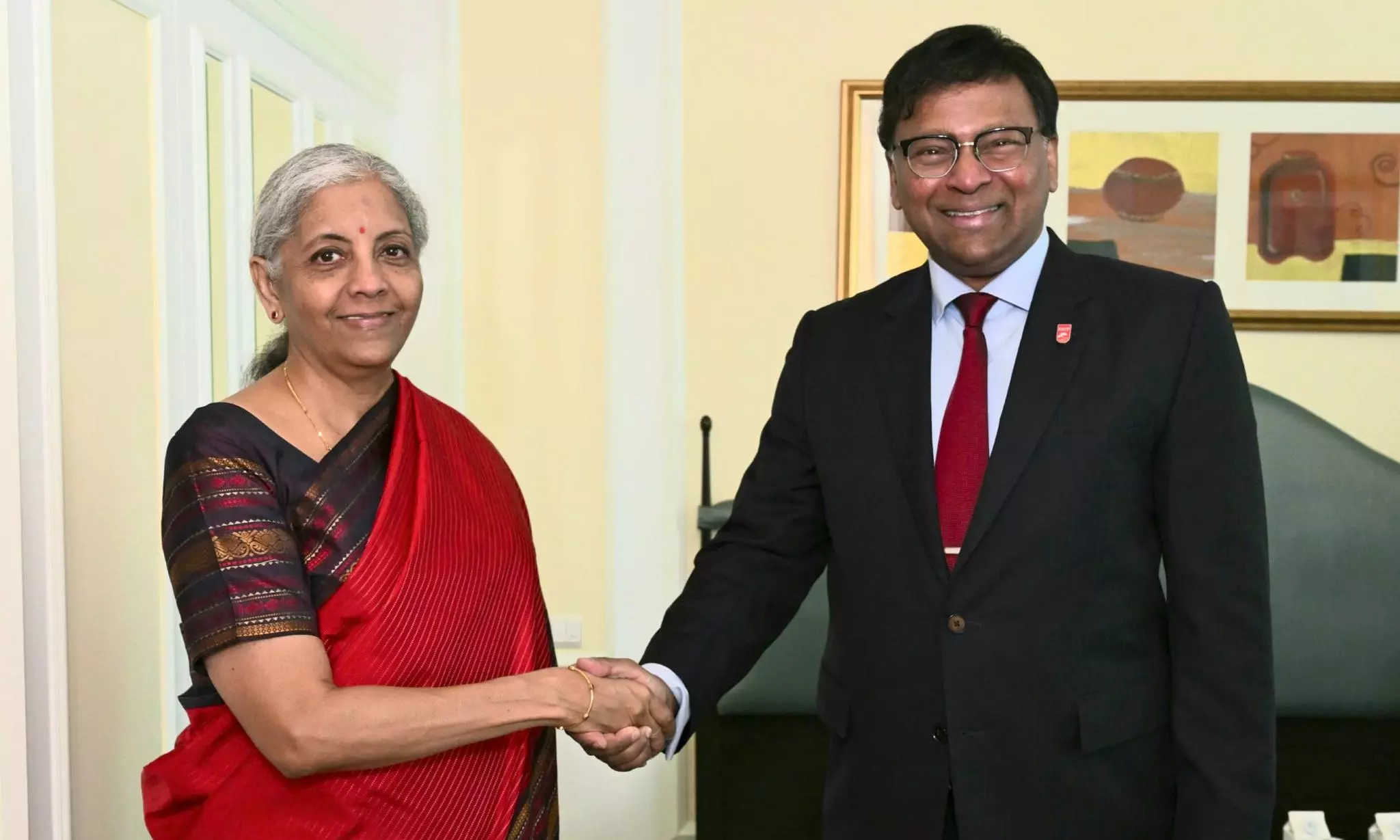 FM Nirmala Sitharaman Meets former FATF President T Raja Kumar in Singapore