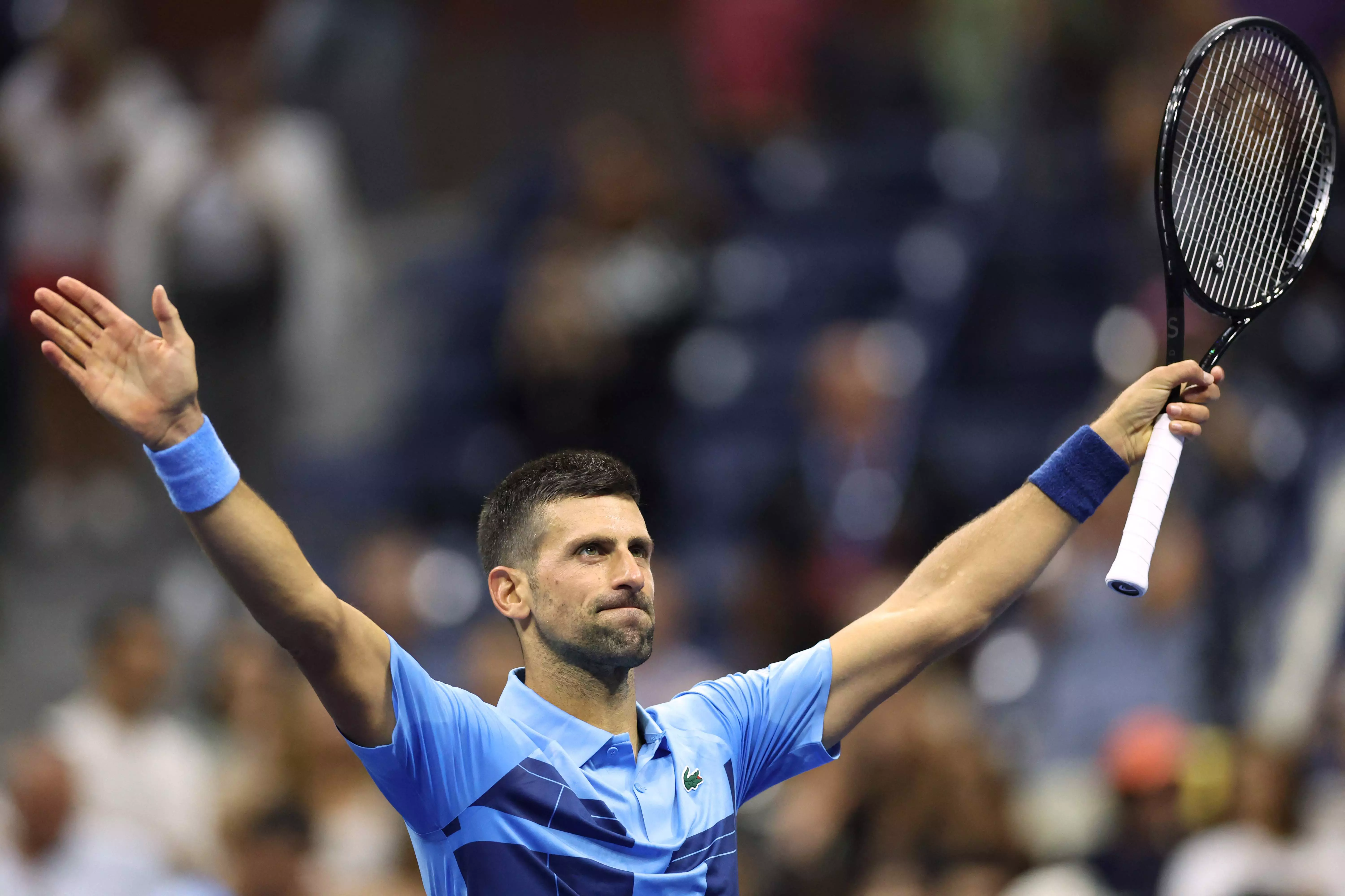 US Open: Novak Djokovic starts his bid for a record 25th Grand Slam title with straight-set win