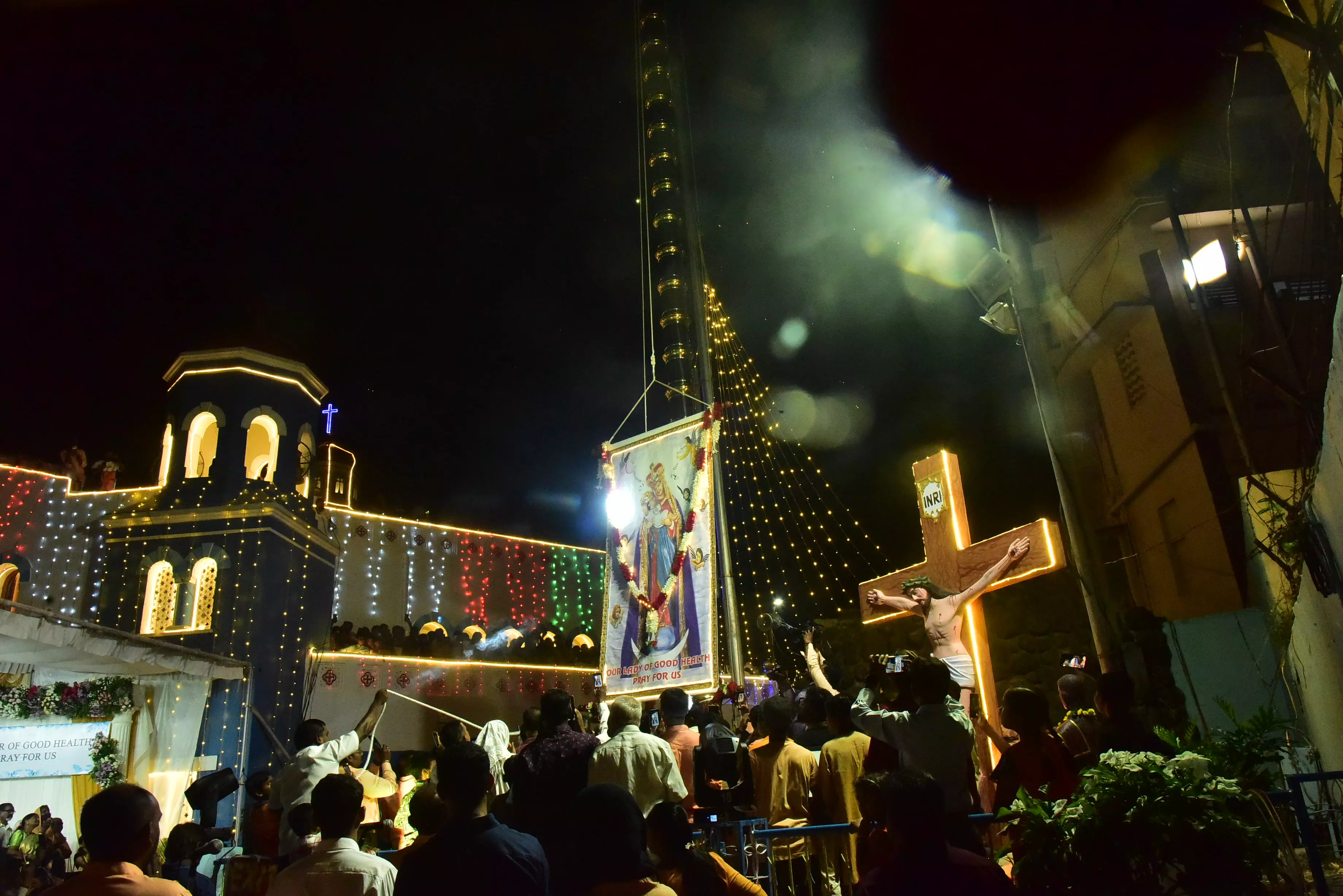 Shrine Hoists Flag to Prepare for Marys Feast on September 8