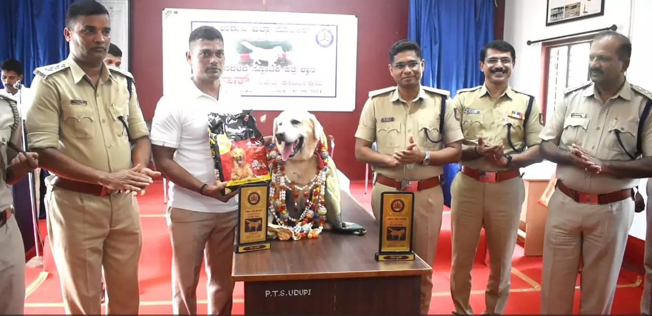 Karnataka: Police dog Icon retires from service