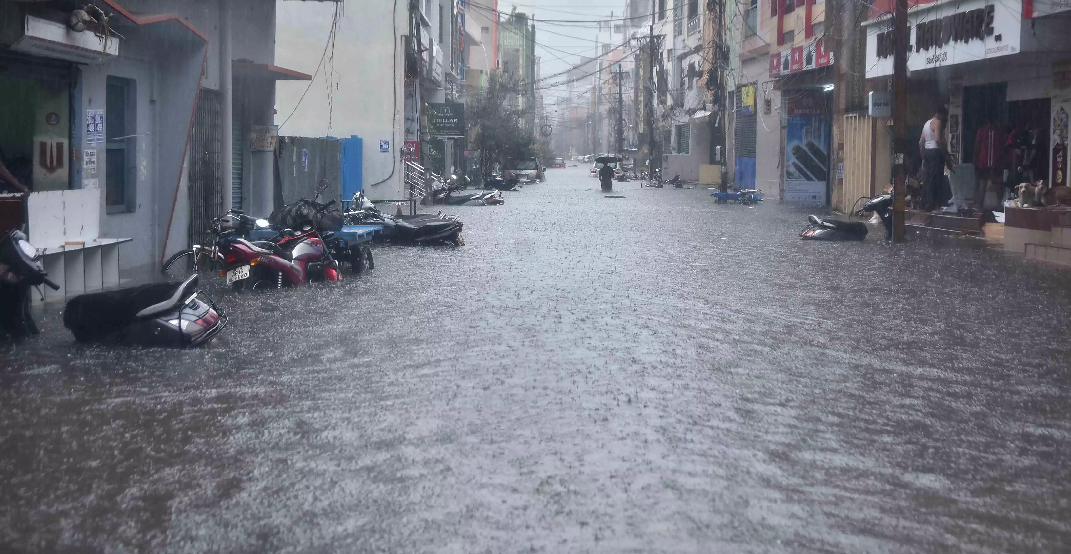 Alert issued till Oct 17 as heavy rains lash AP due to depression in Bay of Bengal