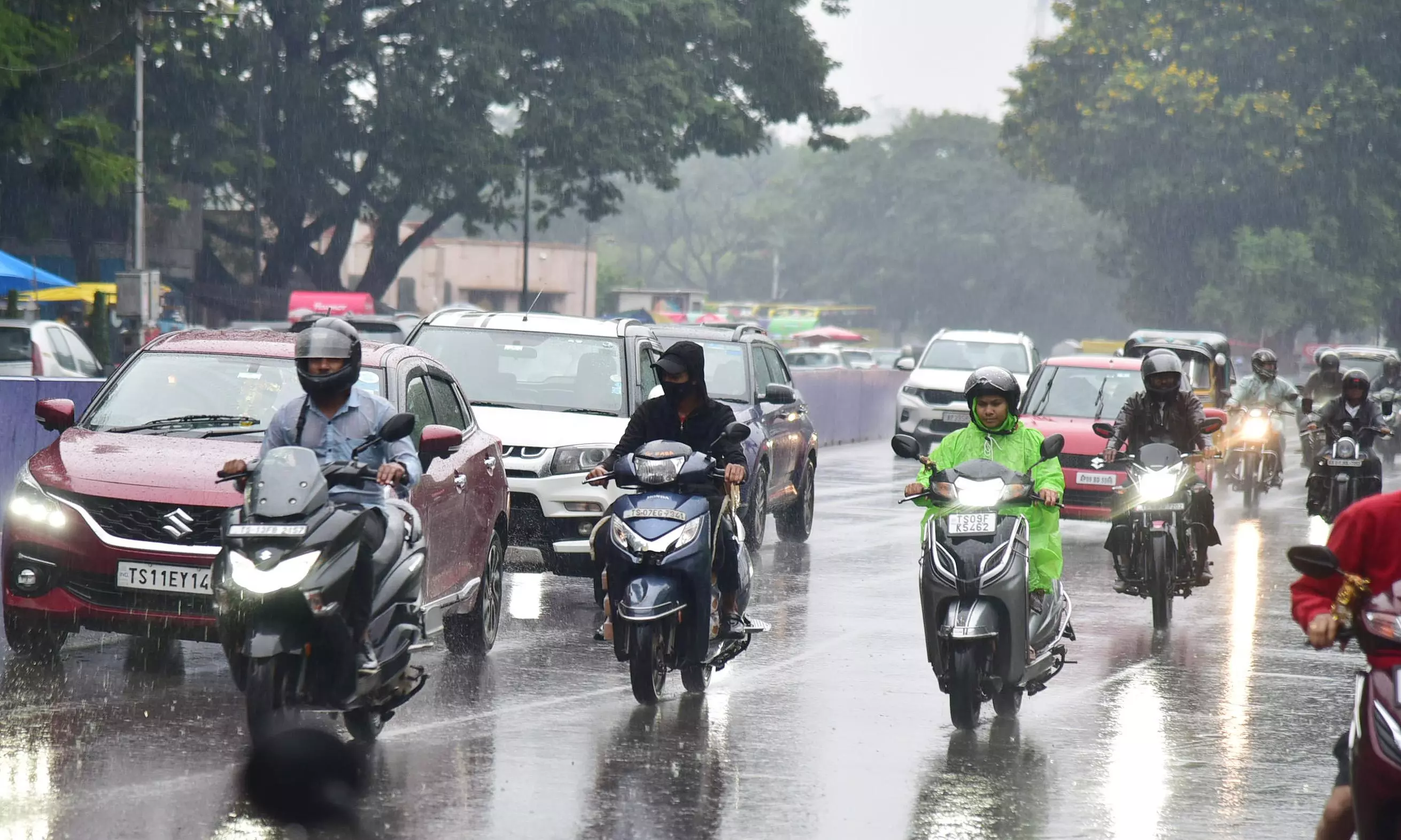 Heavy Rains: Traffic Diverted on NH 65