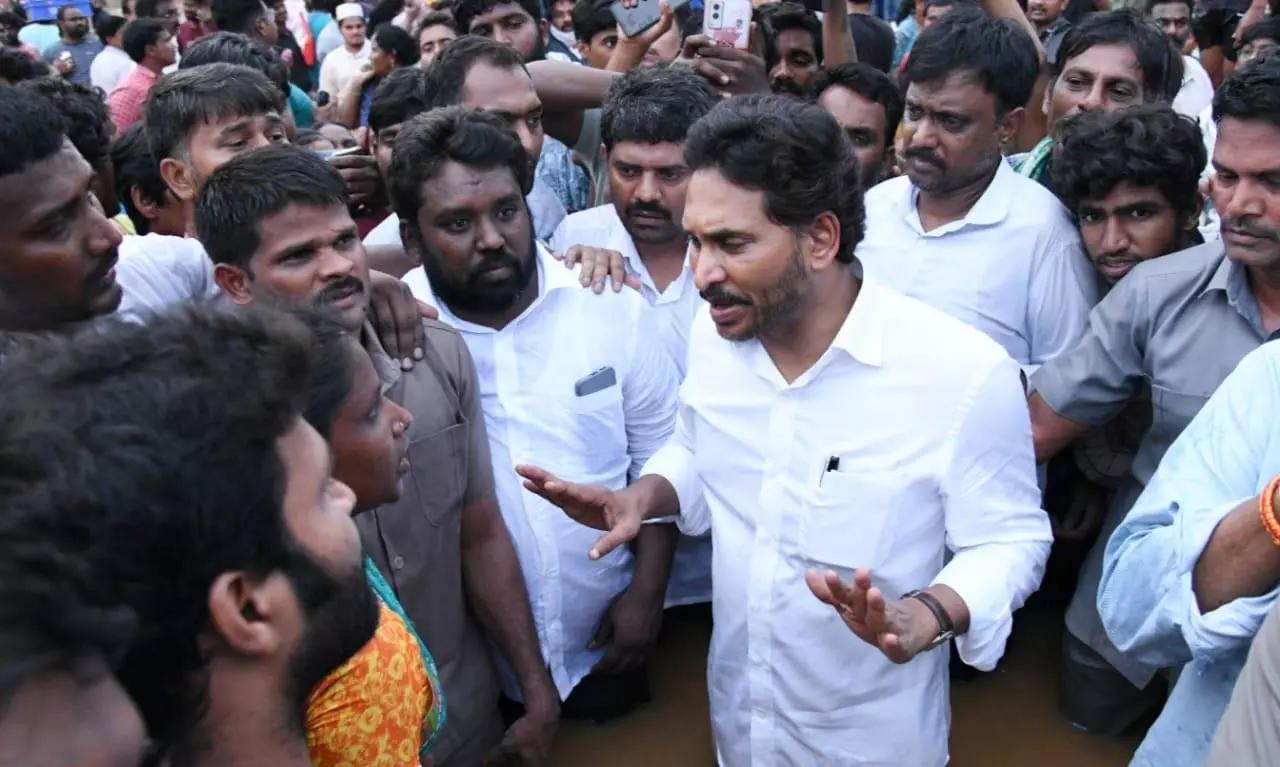 Jagan Blames AP Government for Vijayawada Floods