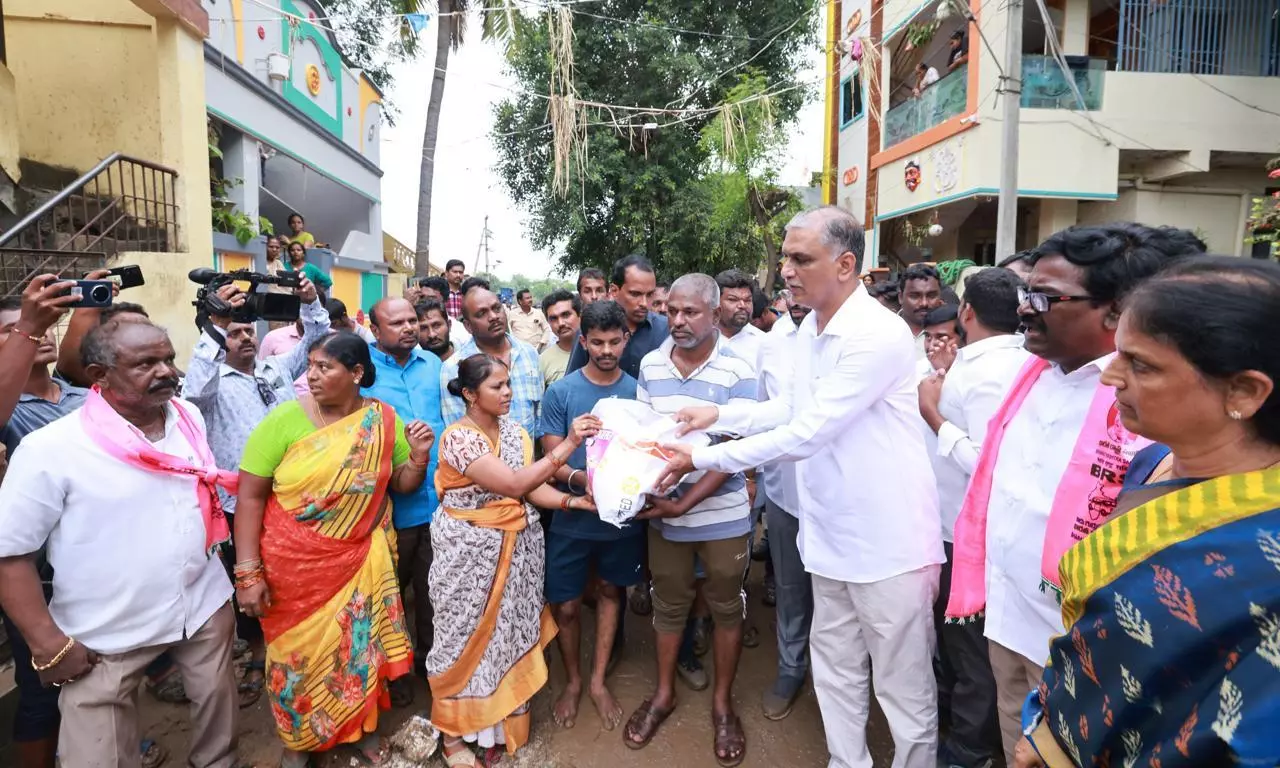 Telangana Govt. Failed to Help Flood-Hit People: Harish