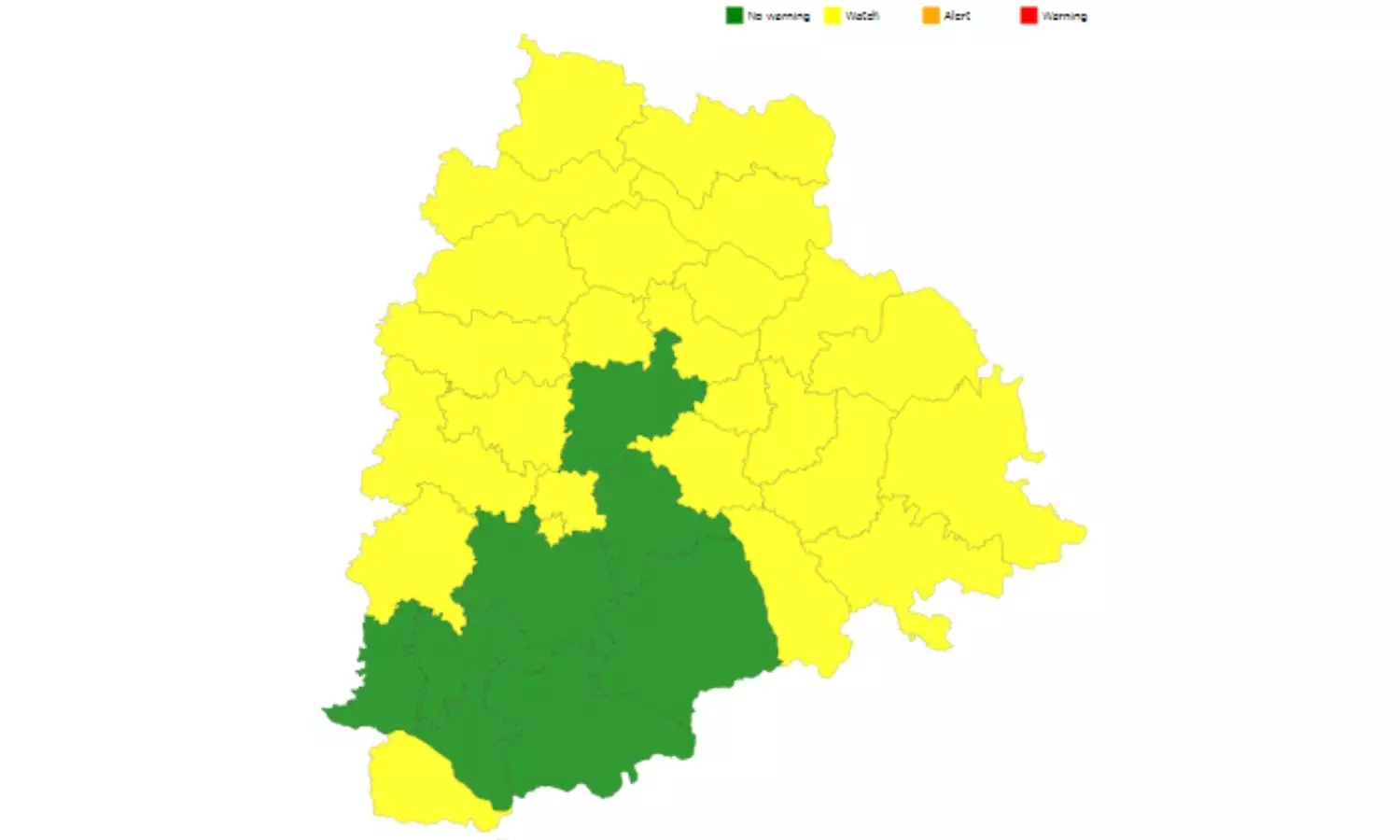 Telangana rains: Yellow warning issued for next two days