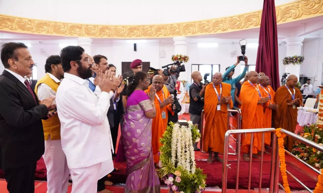 President Murmu inaugurates Vishwashanti Buddha Vihar in Maharashtra's Latur