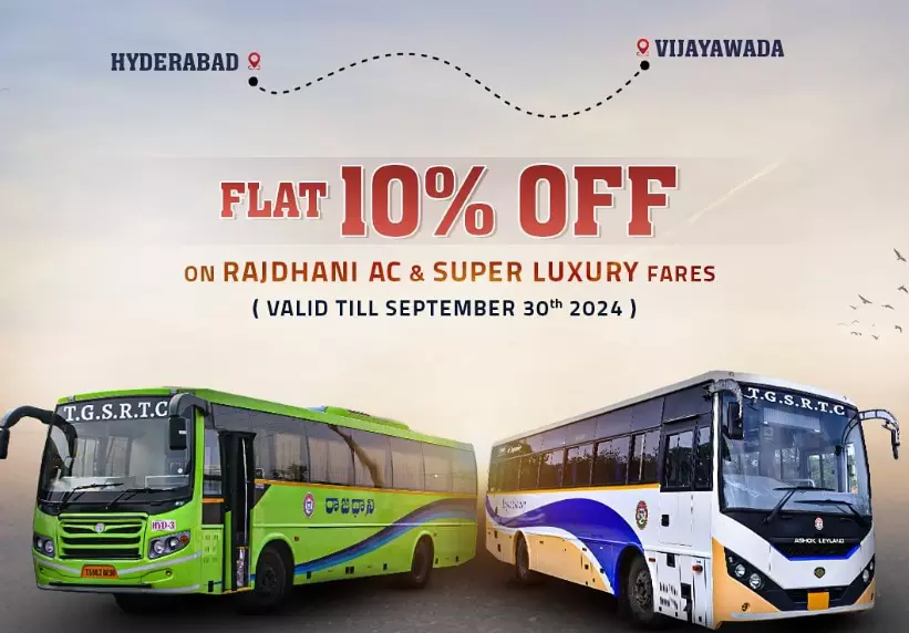 TGSRTC announces 10 percent discount on ticket prices for this route