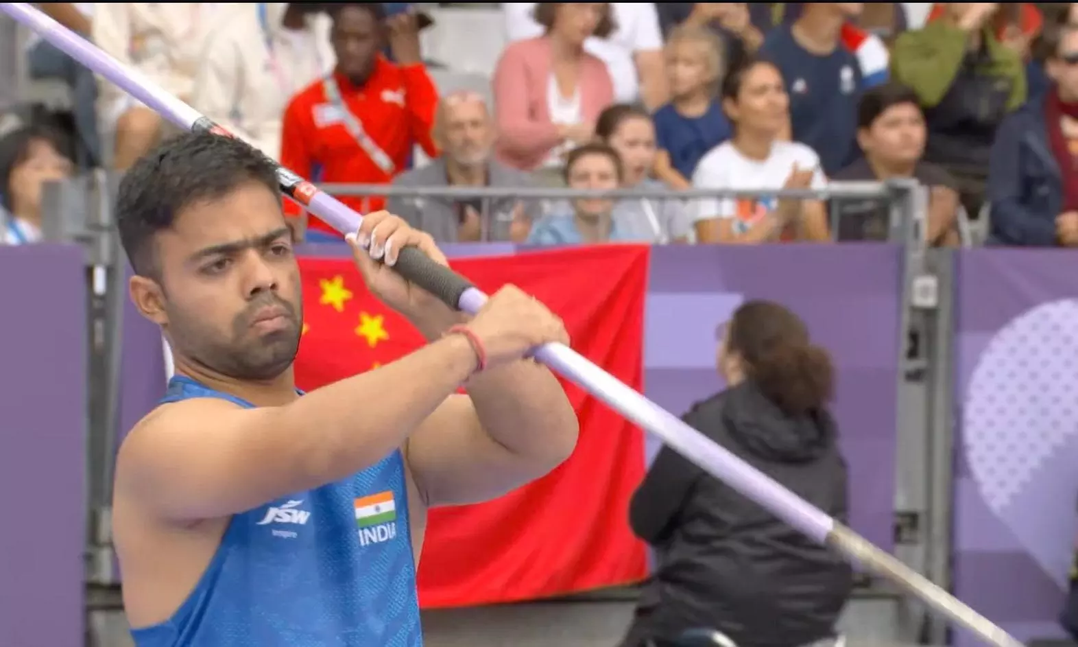 India’s Navdeep Singh Wins Gold in Men’s Javelin F41 at Paris Paralympics