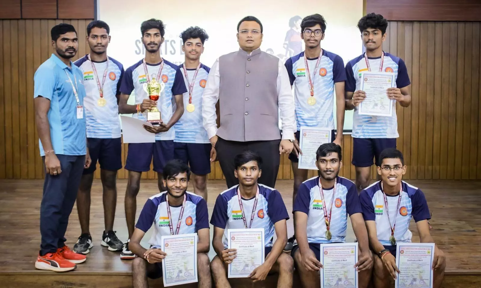 KLH Kho-Kho Team Clinches Gold at the National Level Championship