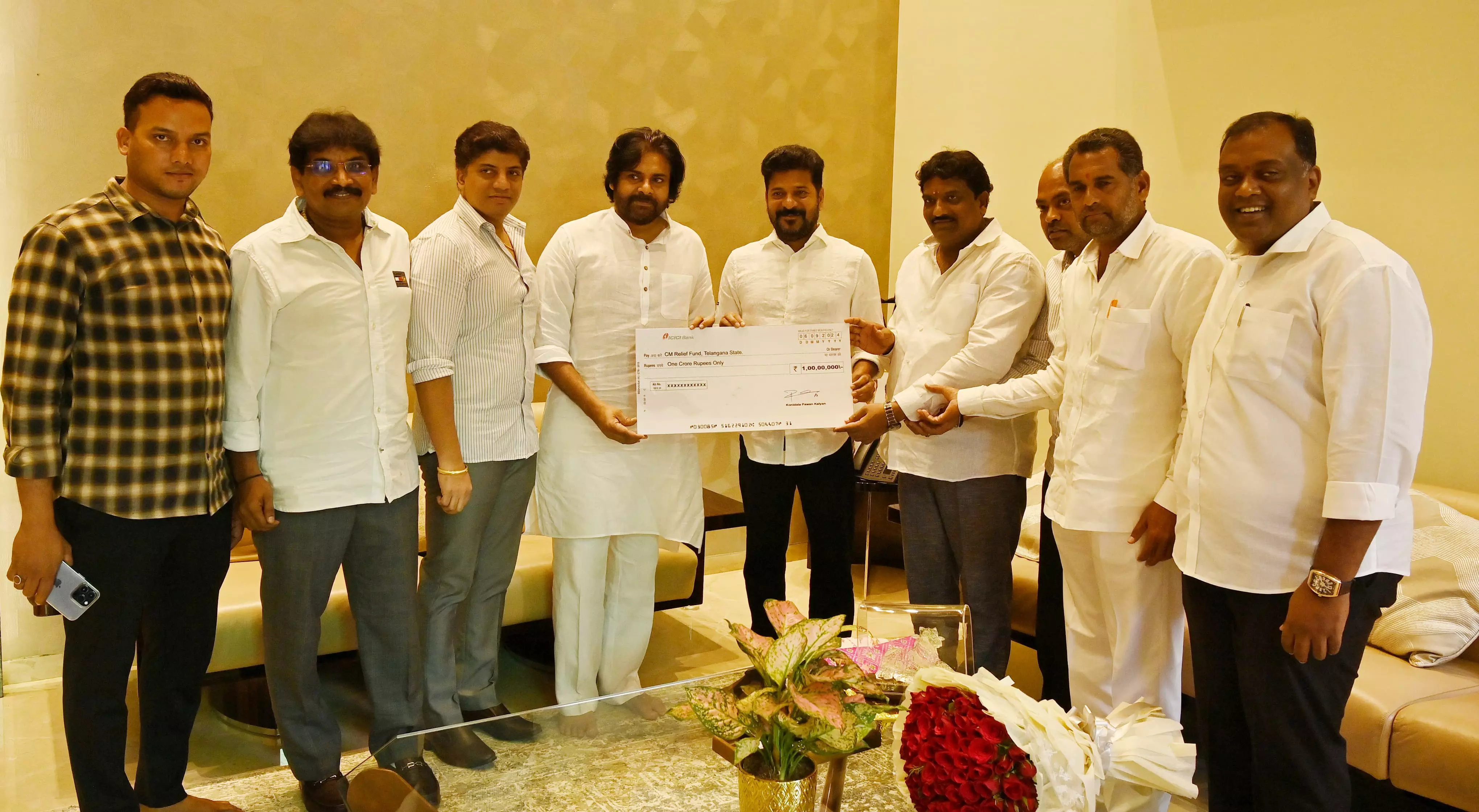 AP Deputy CM Pawan donates Rs 1 crore to Telangana CMRF