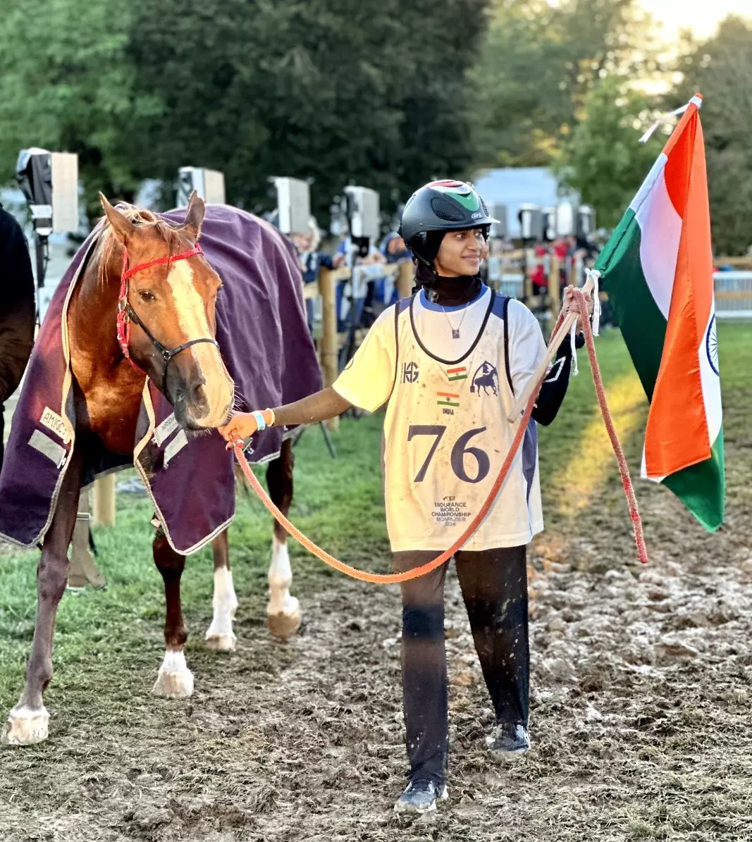 Nida Anjum Chelat: Youngest rider to complete FEI Endurance World Championship