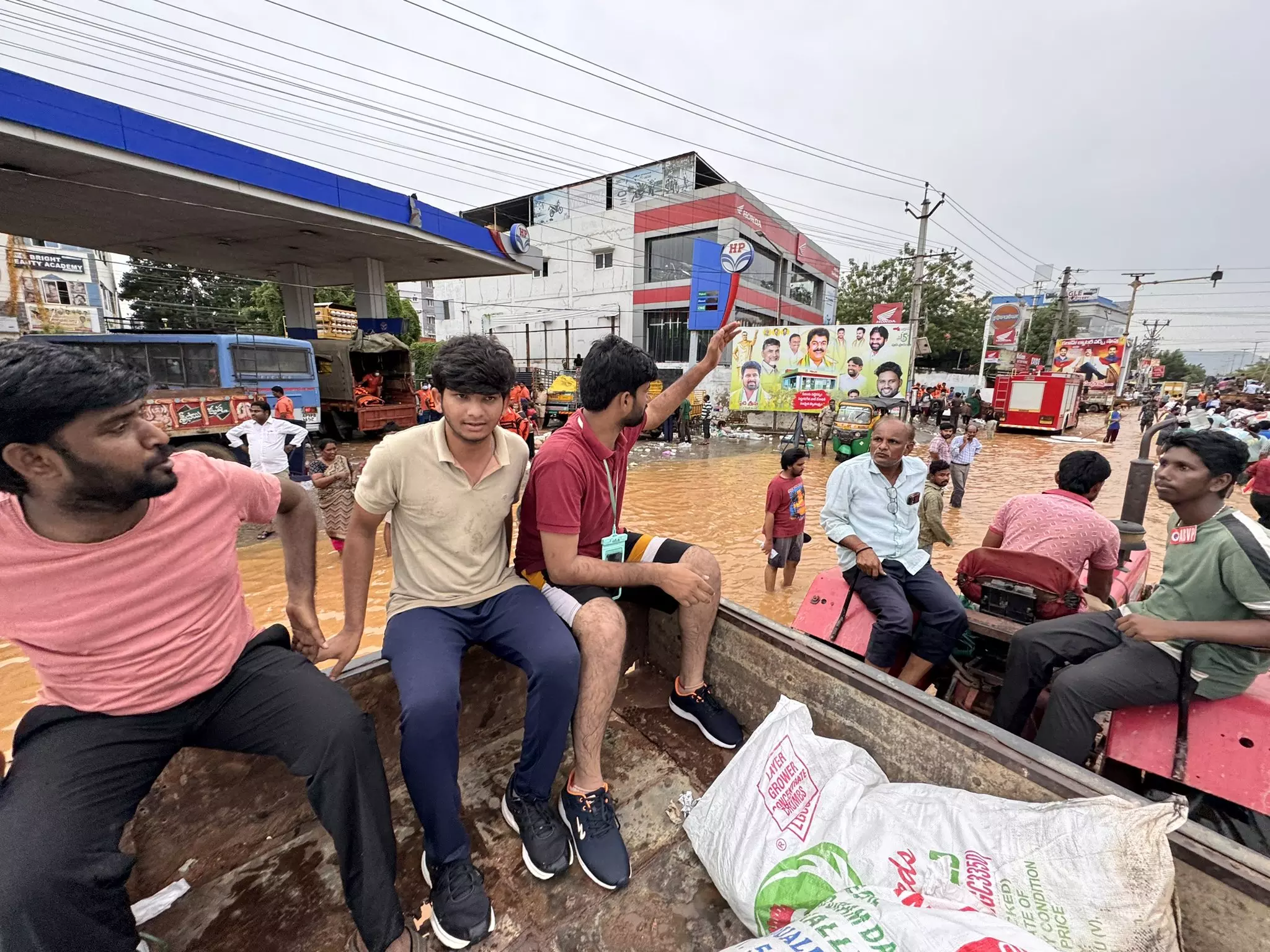 NDMA Members Visit Flood-Hit Kothagudem