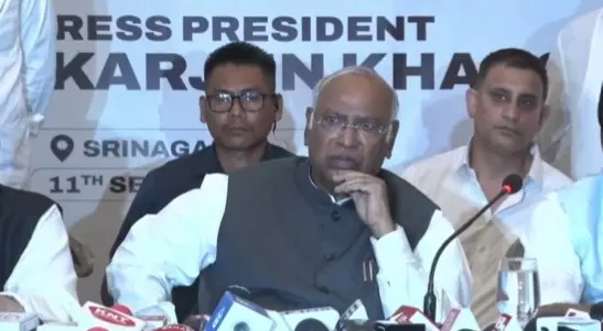 Kharge announces 5 guarantees for J&K people