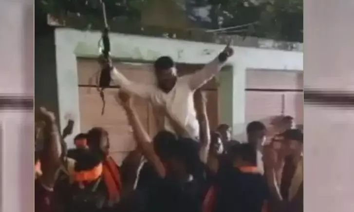 Odisha: BJP corporator caught dancing with ‘gun’ during Ganesh idol immersion, video goes viral