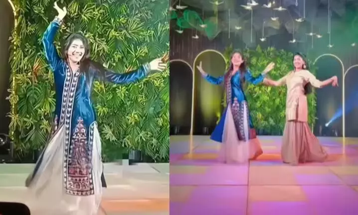 Sai Pallavi dances like a peacock in sister Poojas wedding