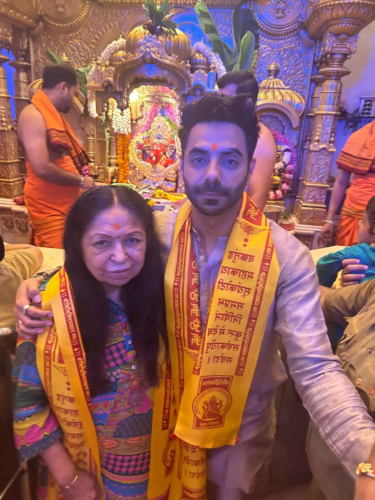 Ahead of Berlin’s release, Aparshakti Khurana visits Siddhivinayak Temple with his mother