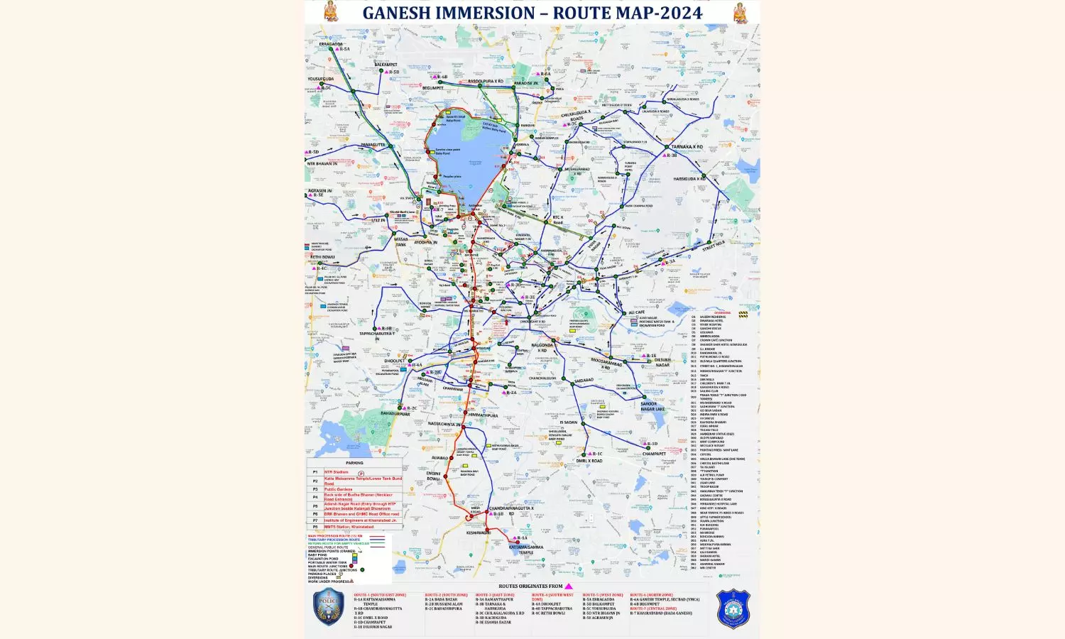 Traffic Advisory: Road Diversions in Hyderabad for Ganesh Immersion