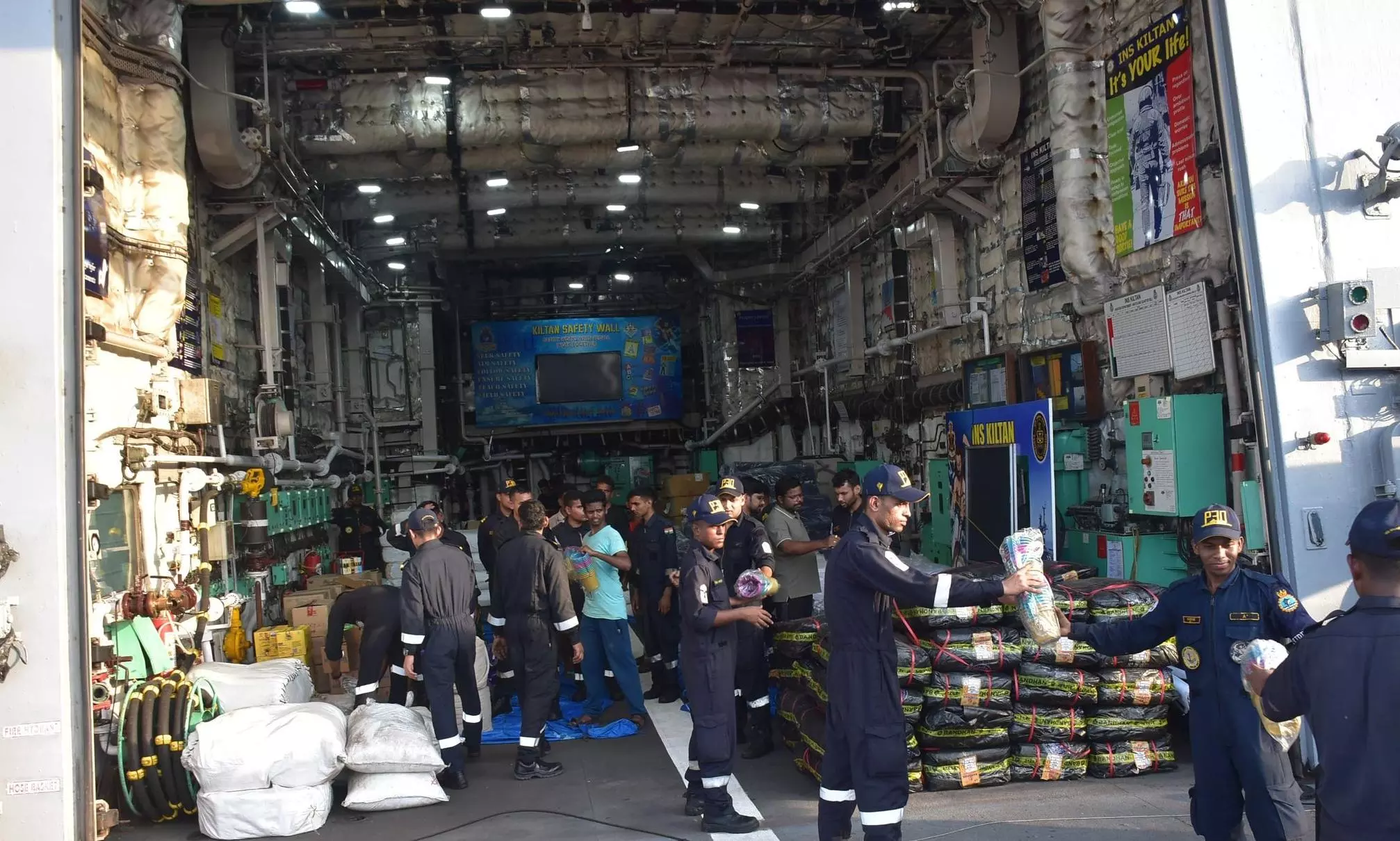 Ship from Vizag with Relief Material to Depart for Typhoon-hit Myanmar