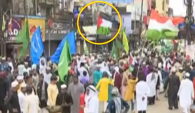 Odisha: ‘Palestinian Flag’ Allegedly Spotted During Prophet Muhammad’s Birth Anniversary Procession in Cuttack