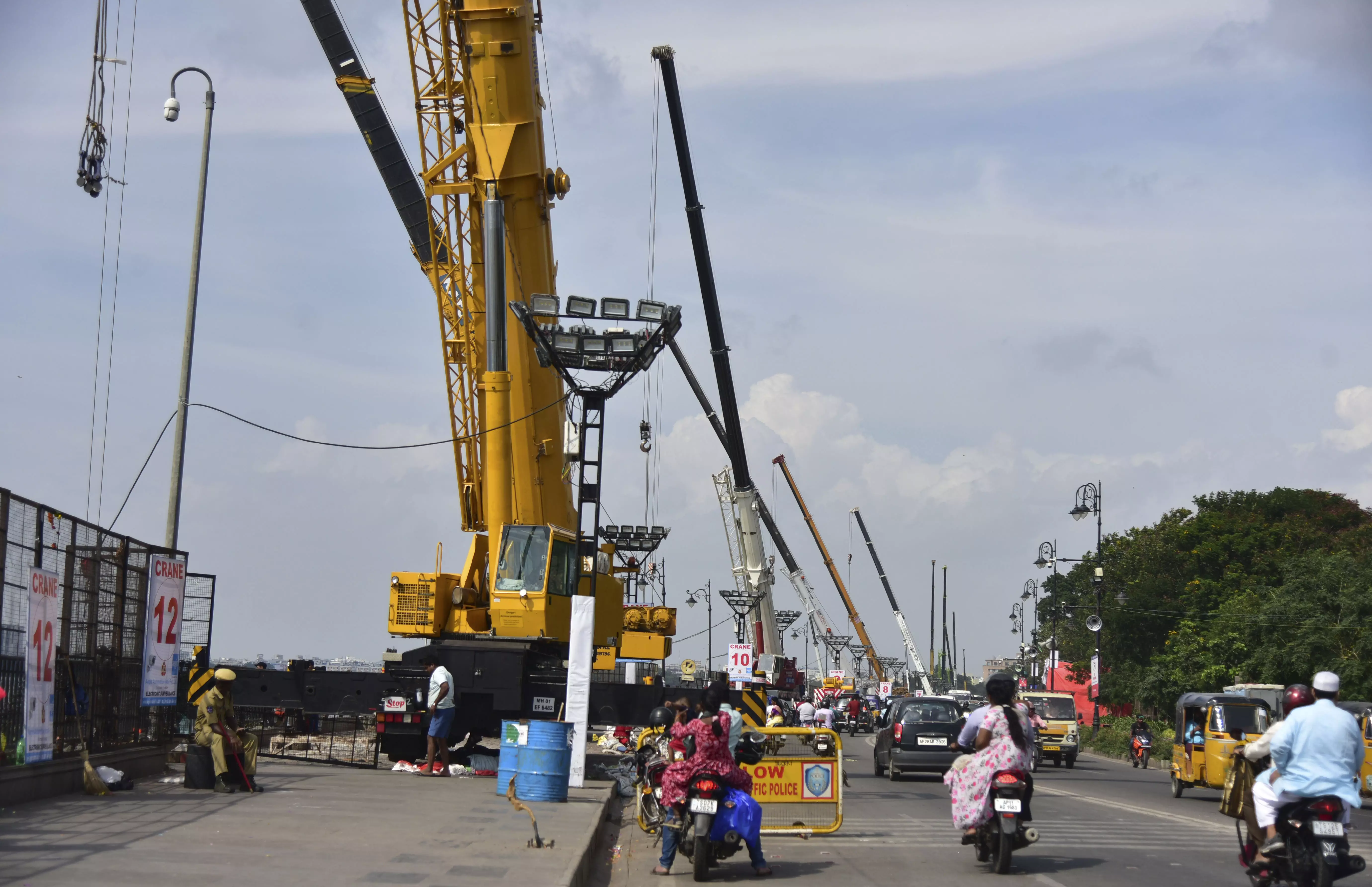 Hyderabad: Vehicles All Set for the Final Immersion