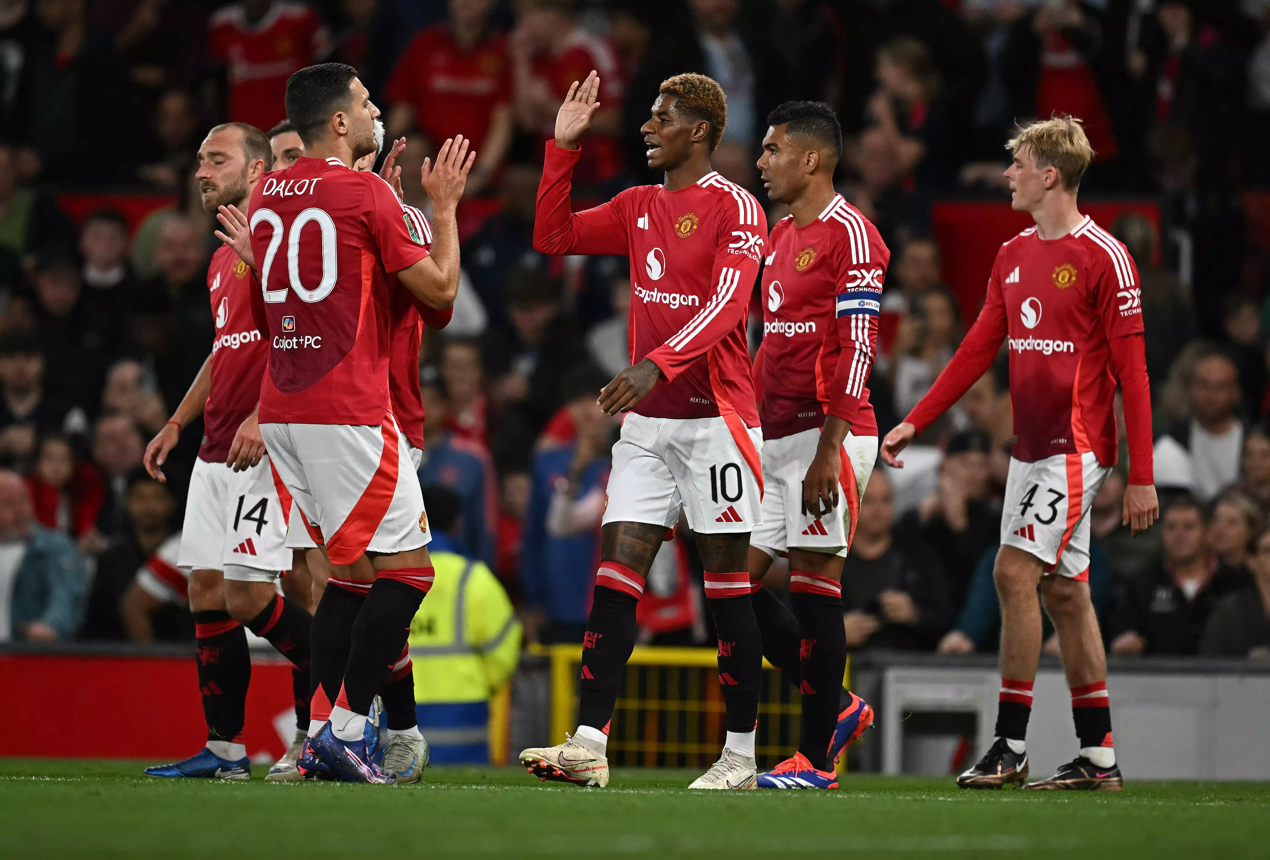 Man United routs third-division Barnsley 7-0 in English League Cup