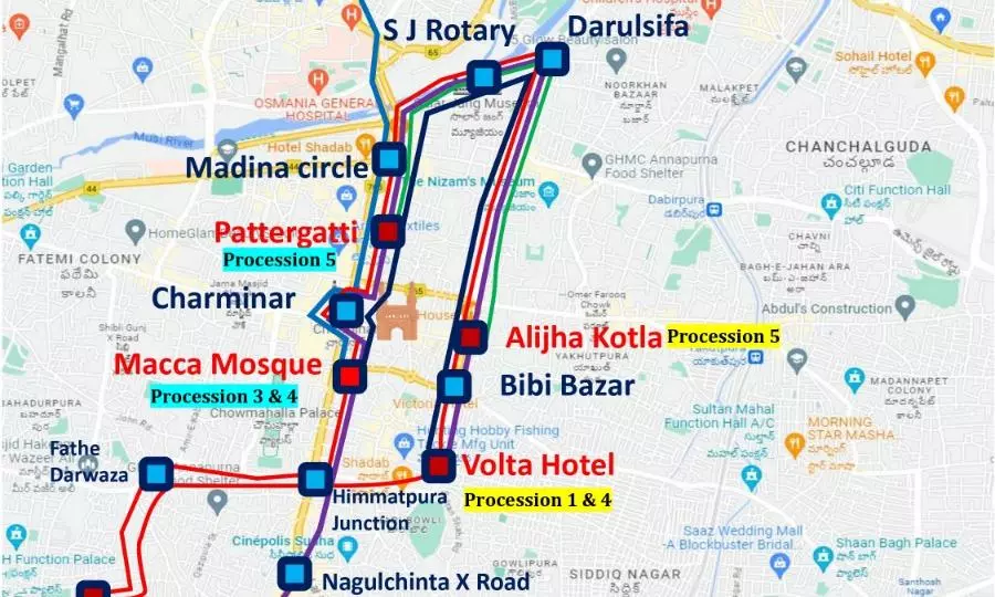 Traffic Diversion for Milad-Un-Nabi