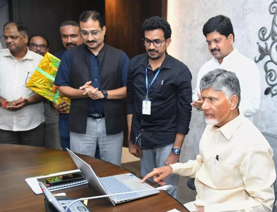 CM Naidu Unveils New Free Sand Portal