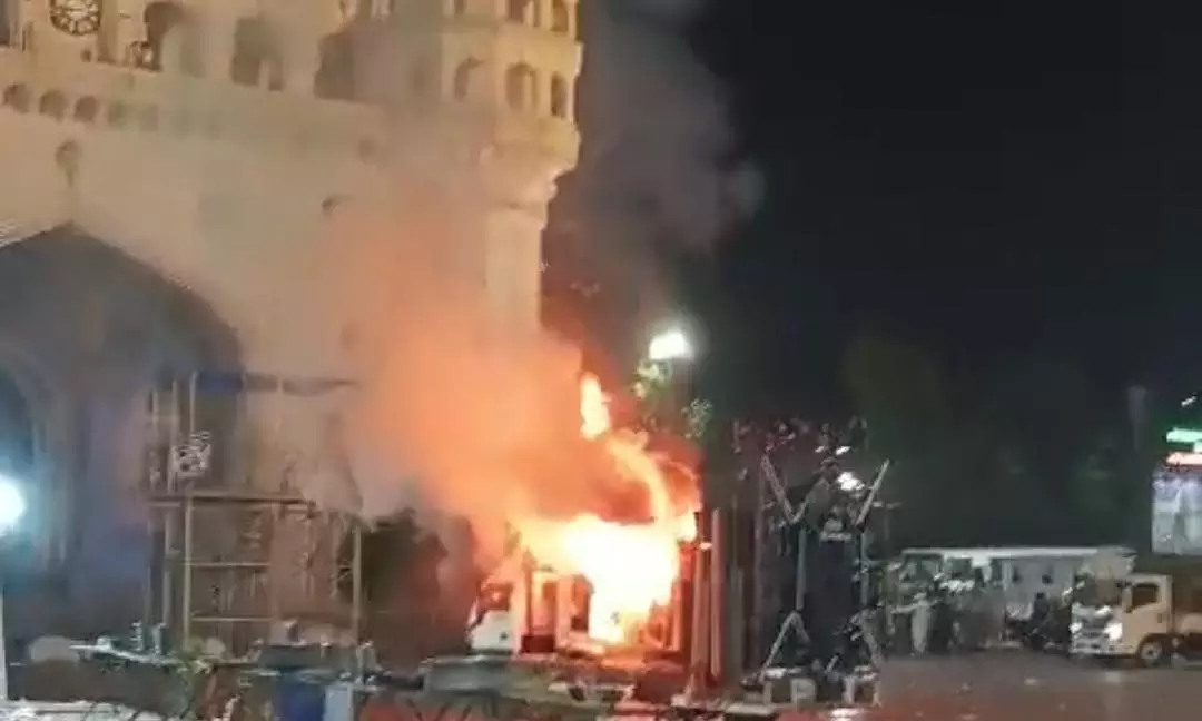 Fire breaks out at Charminar