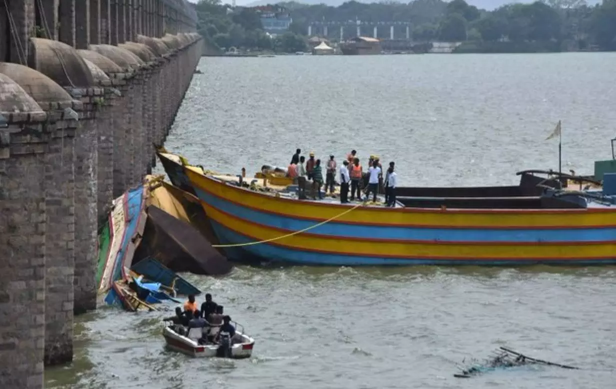 Three Boats Salvaged from Krishna