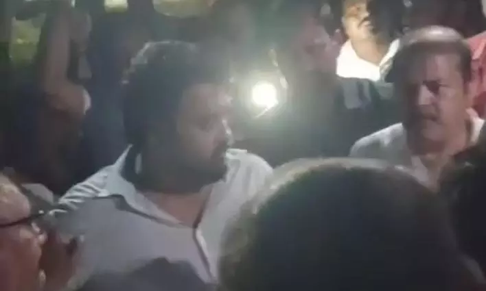 Jana Sena MLA Nanaji assaults RMC doctor, students