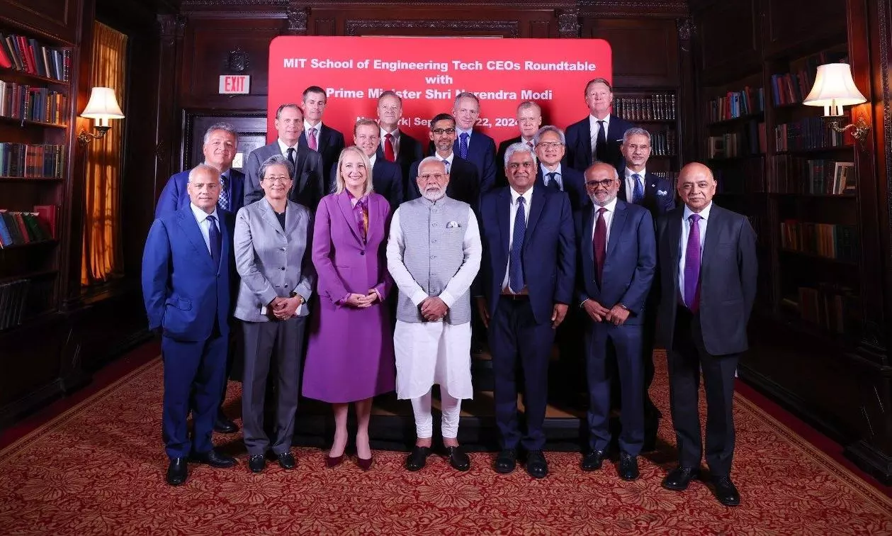 PM Modi meets tech CEOs in New York