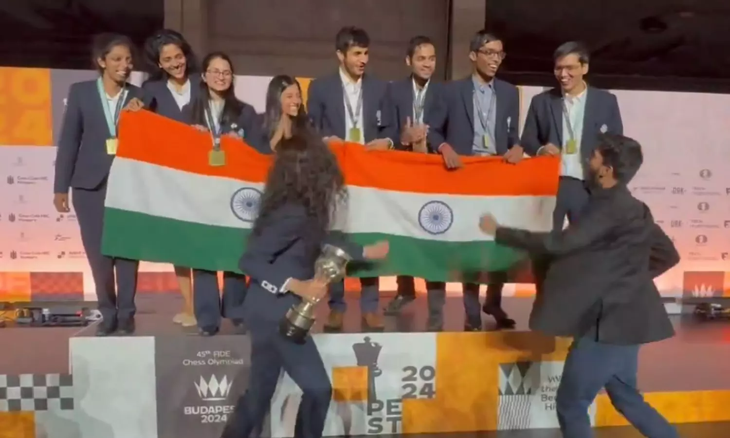 Chess Olympiad: Rohit Sharmas touch in India teams celebrations after winning double gold