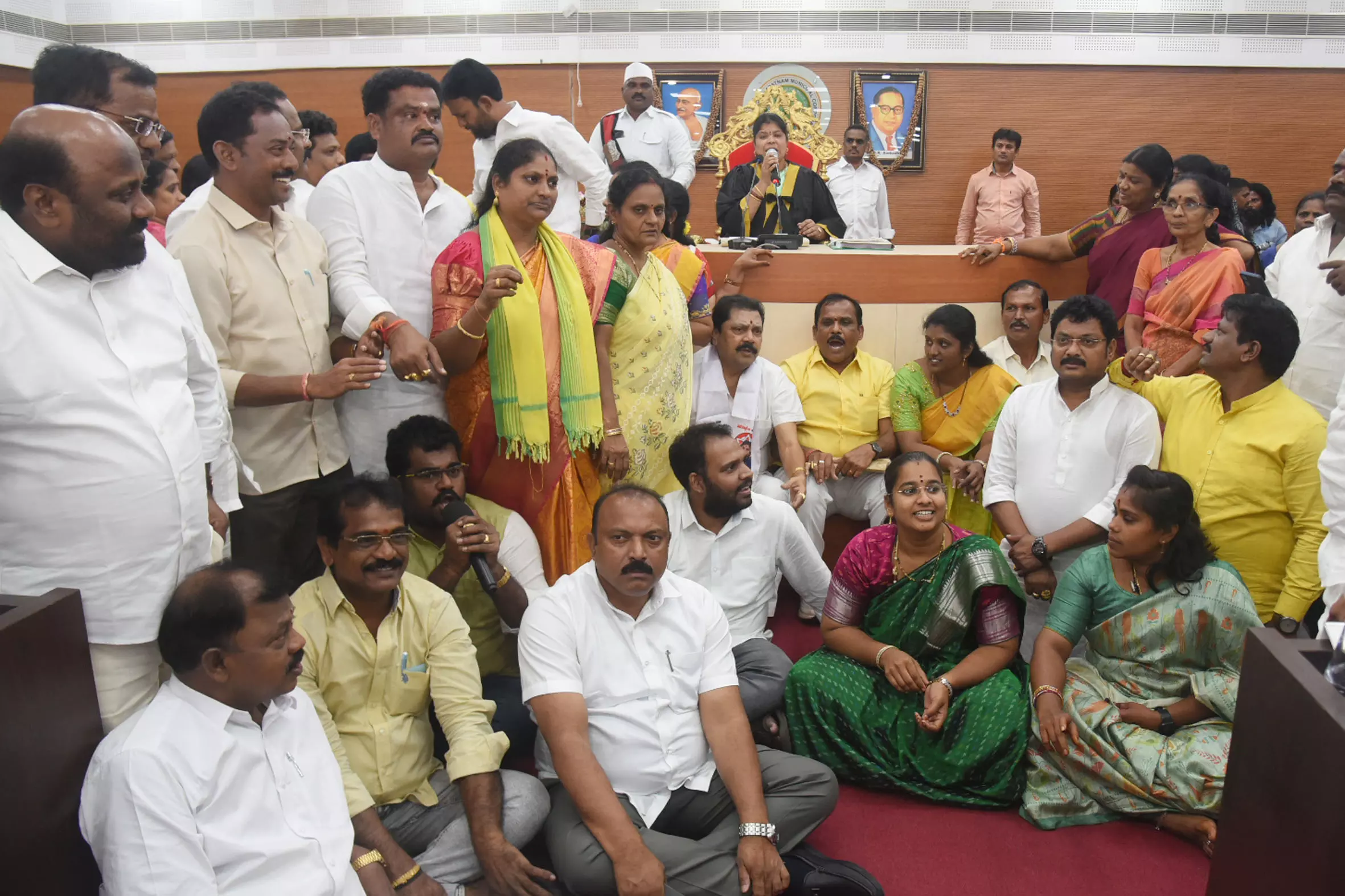 Demand for Vizag Mayors Resignation Over Funds Scam