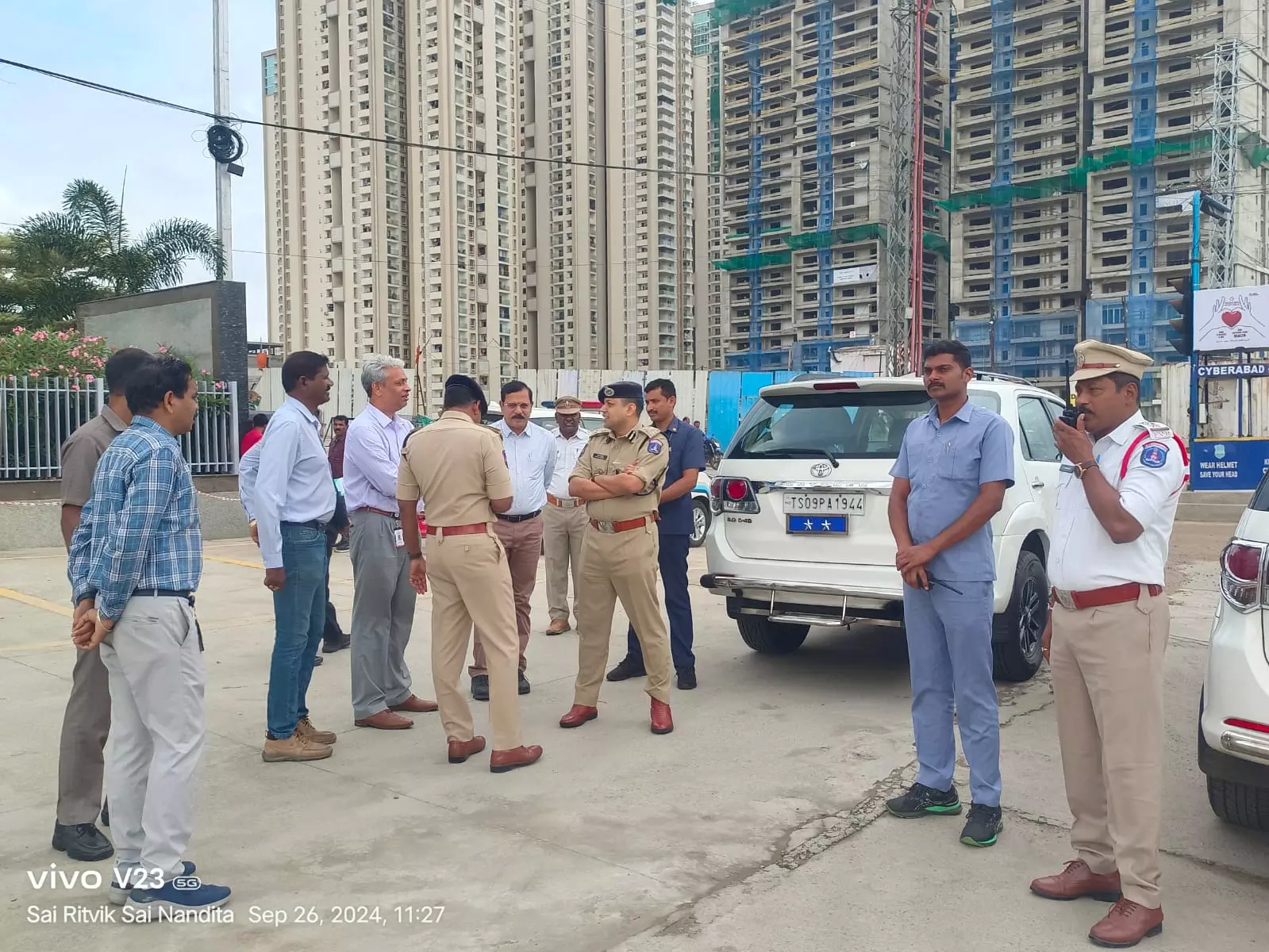 Police Commissioner Avinash Mohanty inspects traffic-prone areas in Cyberabad