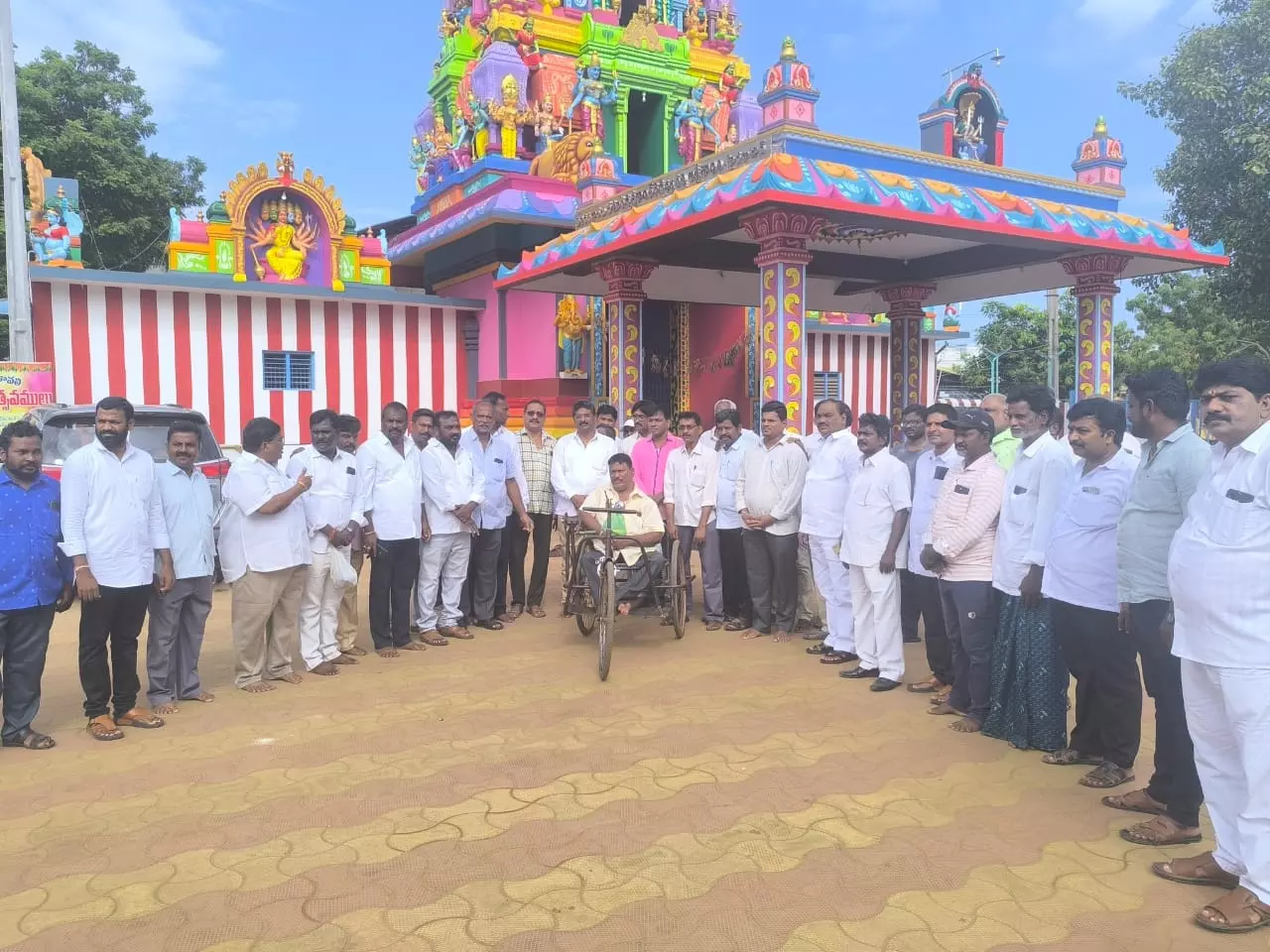 Tirupati laddu row: YSRCP workers undertake atonement rituals for Naidus sin