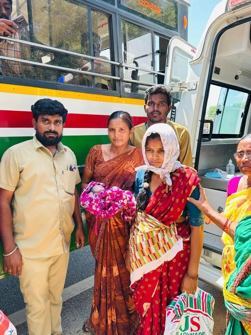 Woman Delivers Baby in TGSRTC Bus at Suryapet