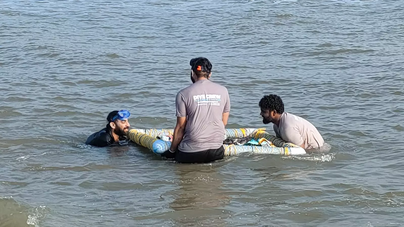 Lifeguards Save Two Tourists at Vizag Beach