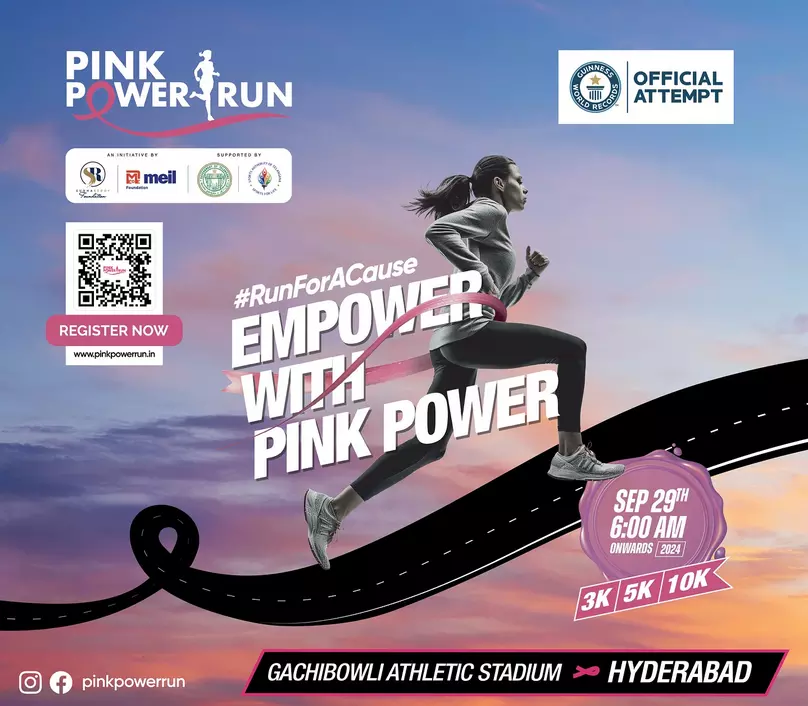 Traffic Diversions for Pink Power Run in Cyberabad