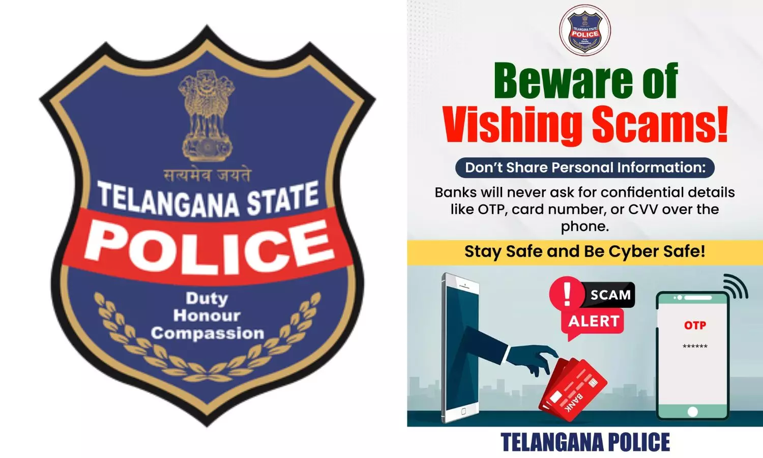 Telangana Police Warn Citizens About Vishing Scams