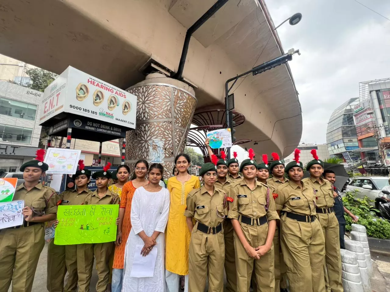 NCC Hyderabad Cadets Lead Swachhata Hi Seva Campaign