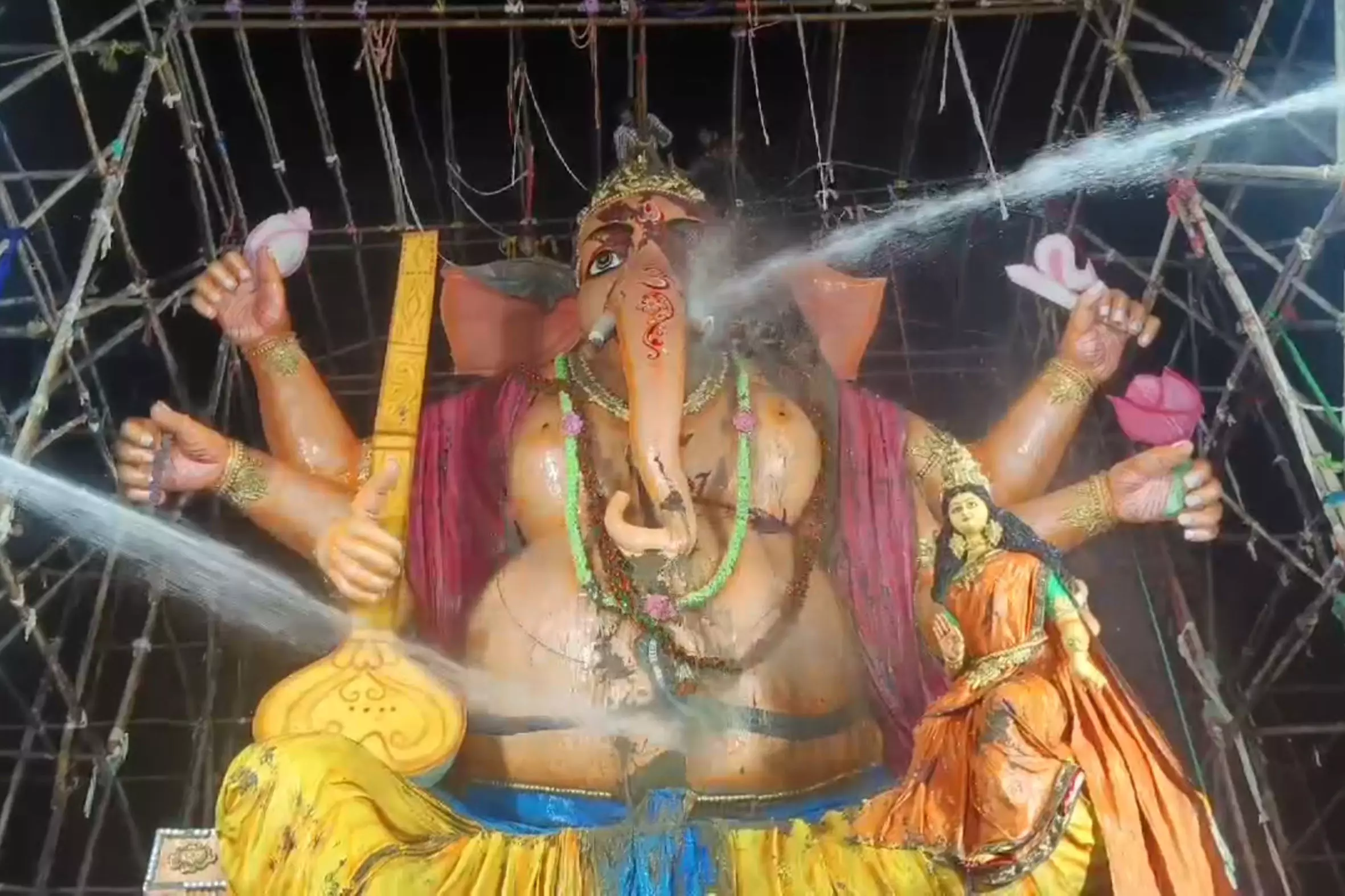 89-Foot Tall Eco-Friendly Idol Immersed in Vizag