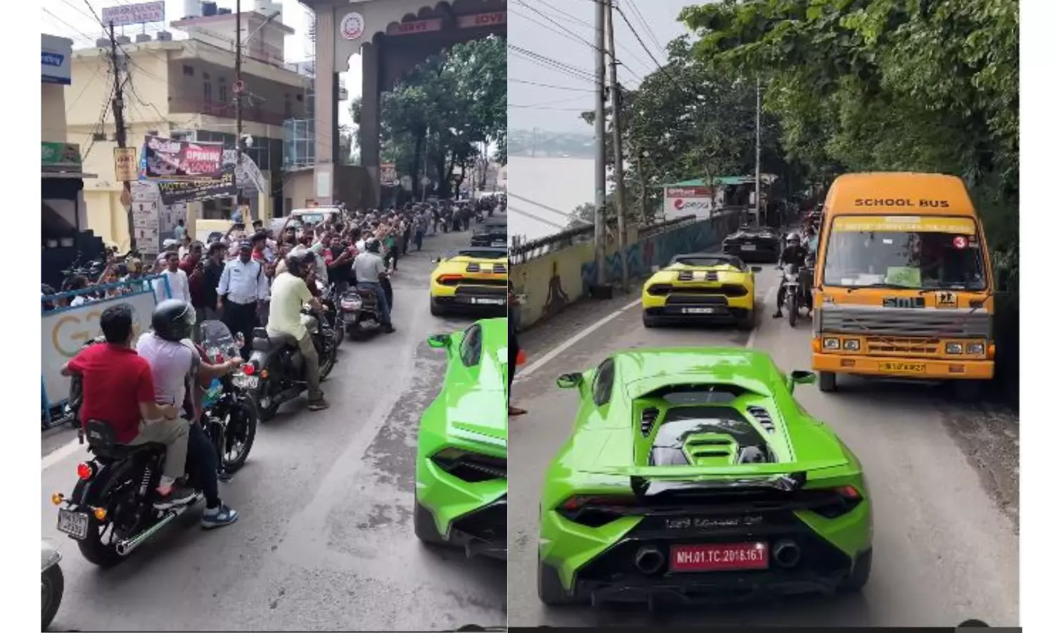 71 Lamborgini Convoy Rolls Through Mussoorie, Leaves Spectators in Awe