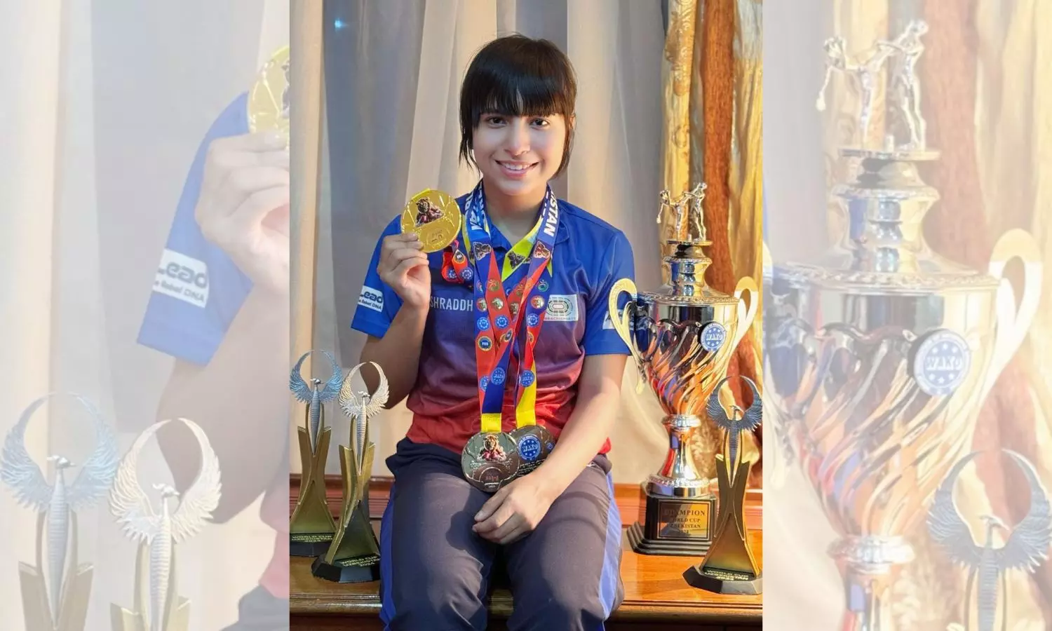 20-year-old Kickboxing star Shraddha Rangarh wins 1 gold, 3 silver for India at WAKO World Cup in Uzbekistan