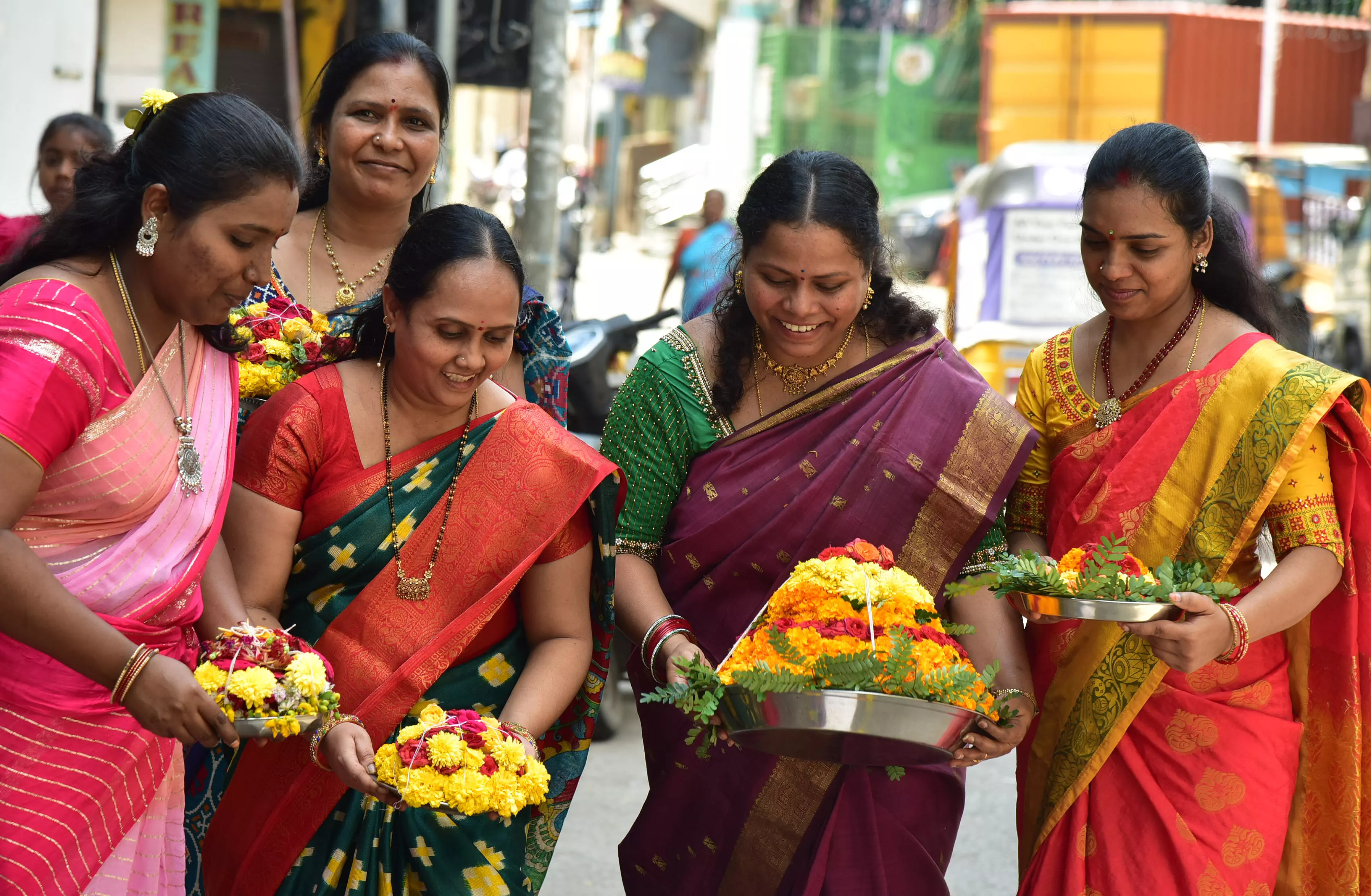 Bathukamma: Hyderabad Gets Into Festive Spirit