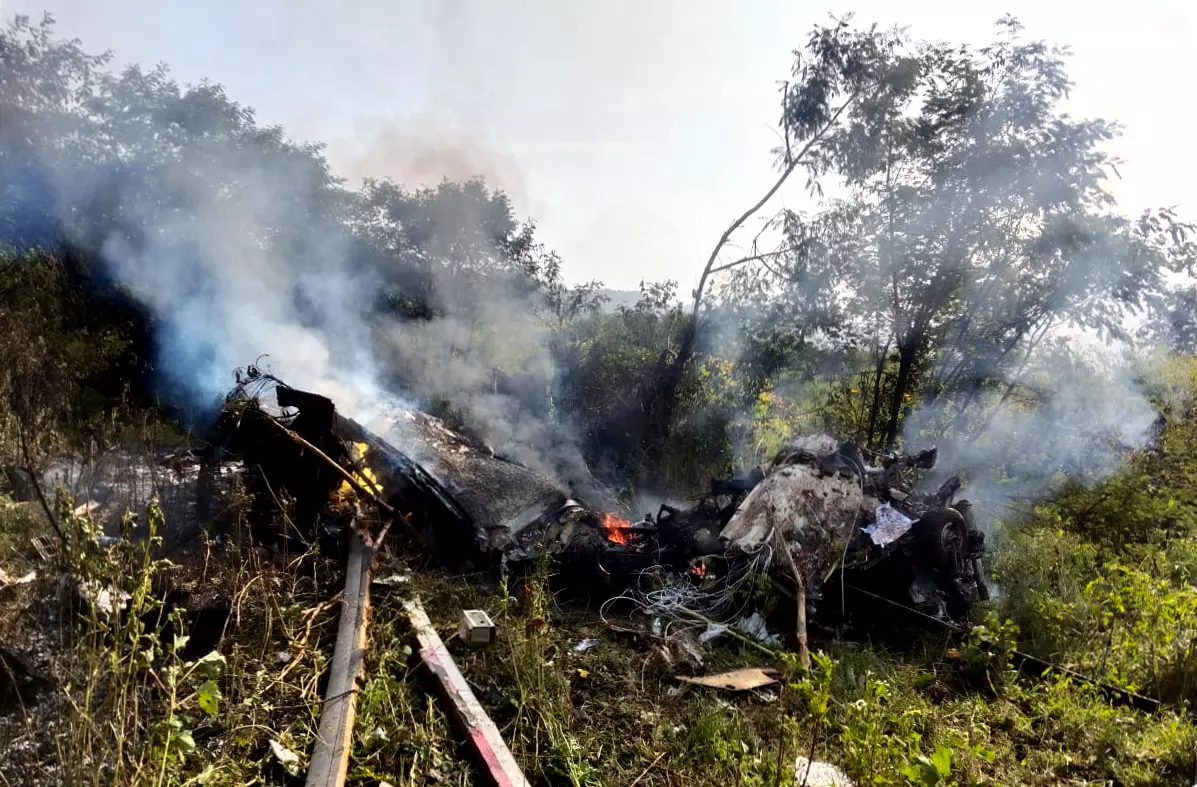 Three persons killed as helicopter crashes in Pune