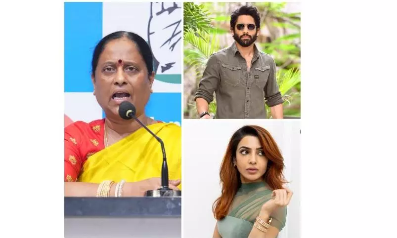 Celebrity backlash against Konda Surekhas remarks on Naga Chaitanya-Samantha divorce