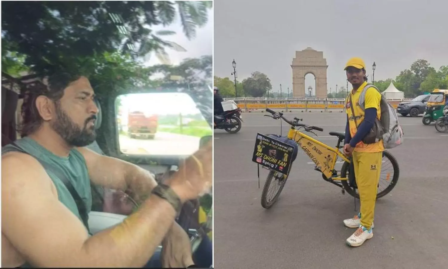 Fan cycles 1,200 km to Meet MS Dhoni, Camps Outside his Farmhouse